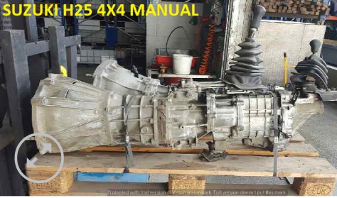 SUZUKI H25 4X4 MANUAL GEARBOX